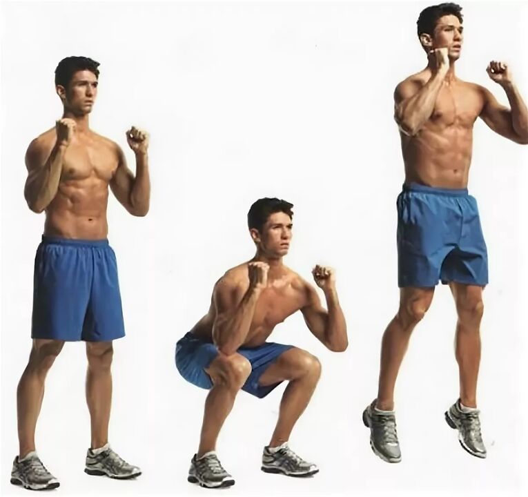 ნახტომი squats დაეხმარება მამაკაცს ერექციის სწრაფად და ხანგრძლივი