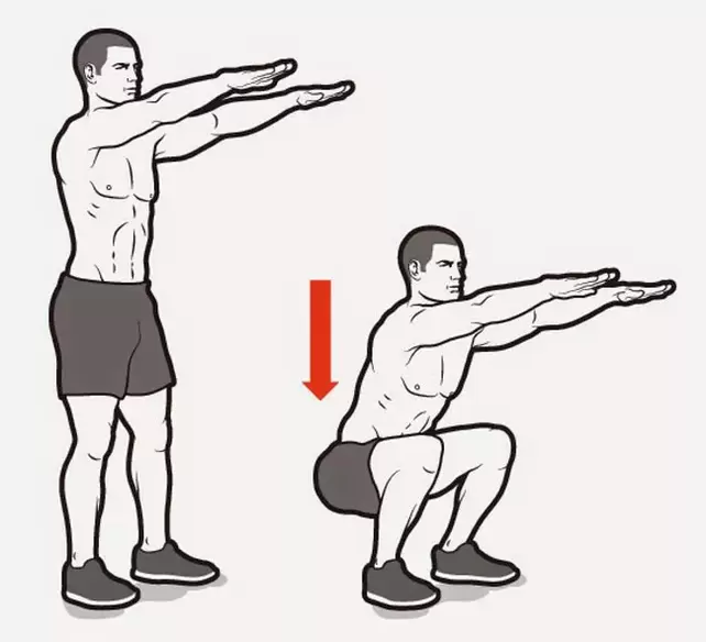 სპეციალური squats პერინეალური კუნთების სტიმულირებისთვის